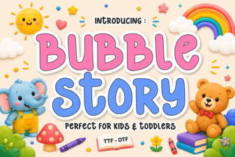 Bubble Story Font Ideas for Fun Design Projects