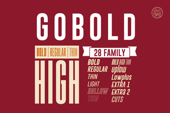 Gobold Font: a Modern Geometric Typeface for Designers