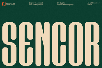 Sencor Font for Clean, Modern Web Design